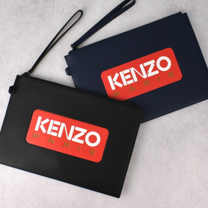 楽天市場】ケンゾー KENZO クラッチバッグ レザークラッチ ブリーフ  