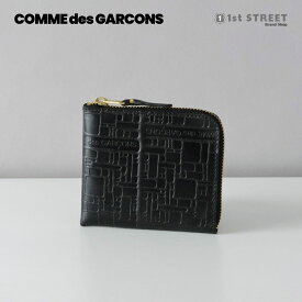 コムデギャルソン COMME DES GARCONS 小銭入れ コインケース ラウンドジップ ミニ財布 コンパクト メンズ レディース ブラック SA3100EL BLACK【RSL】