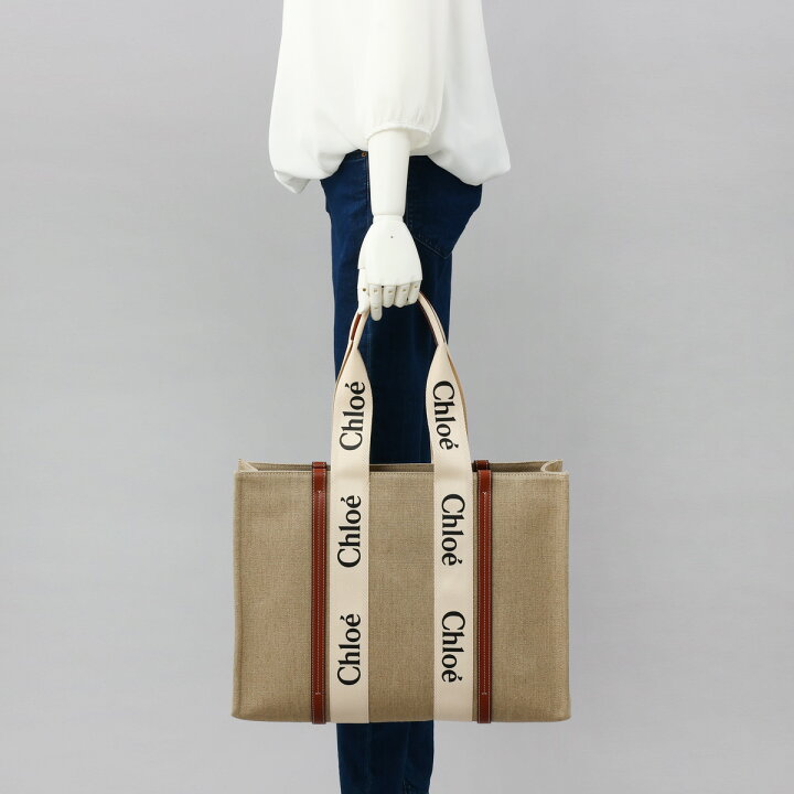 楽天市場】クロエ CHLOE トートバッグ WOODY ウッディ バッグ Lサイズ  