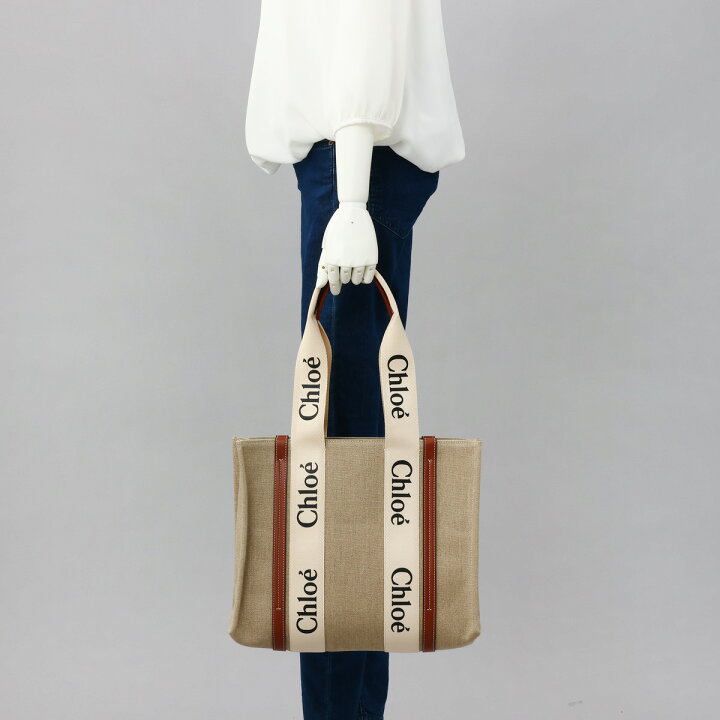 楽天市場】クロエ CHLOE トートバッグ バッグ ウッディ Mサイズ  