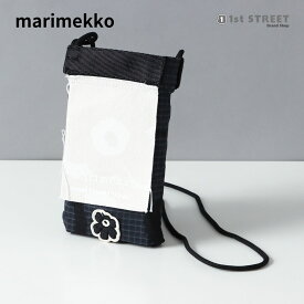マリメッコ MARIMEKKO ショルダーバッグ ベージュ/ホワイト クロスボディ ミニバッグ ポシェット ロゴ 092128 118 KIOSKI FUNNY BAGS UN WHITE/BEIGE レディース