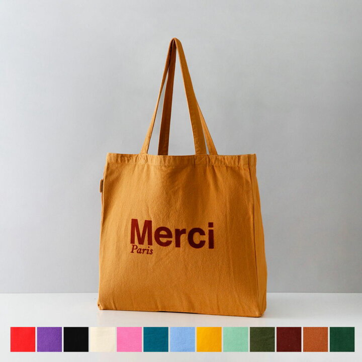 楽天市場】メルシー MERCI バッグ トートバッグ キャンバストート 大 