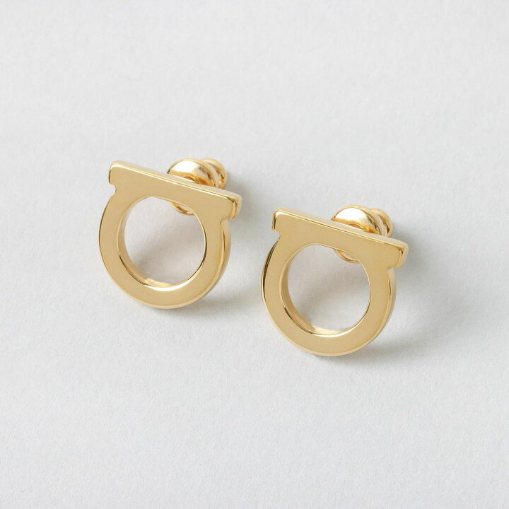 楽天市場】フェラガモ FERRAGAMO ピアス ガンチーニ ゴールド  