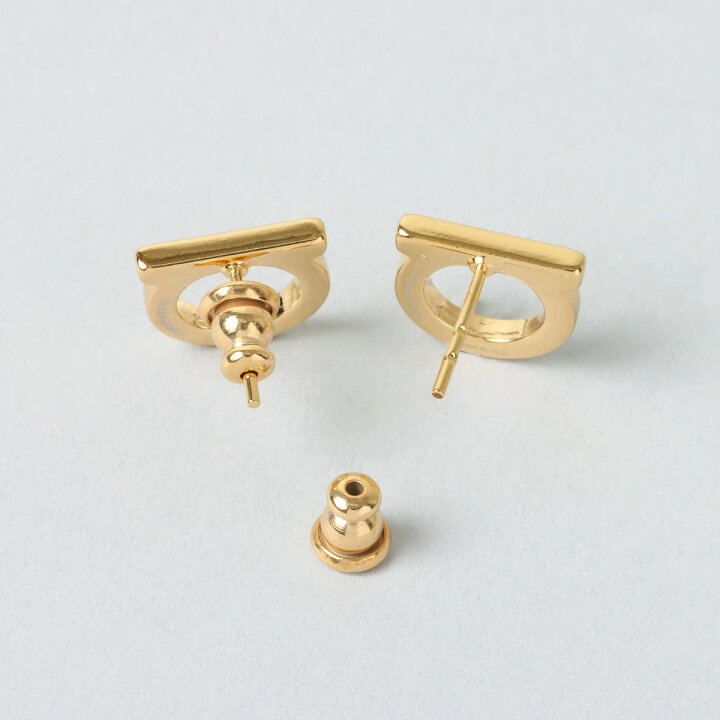 楽天市場】フェラガモ FERRAGAMO ピアス ガンチーニ ゴールド  