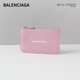 【6/5限定！2人に1人が当選★エントリーで最大100％ポイントバック】バレンシアガ BALENCIAGA カードケース ライトピンク フラグメントケース 小銭入れ コインケース シンプル ミニ財布 637130 CASH LONG CO CA HO 1IZI3 6990 POWDER PINK L WHITE ユニセックス