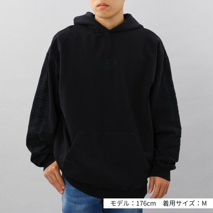 楽天市場】バレンシアガ BALENCIAGA パーカー メンズ ブラック  