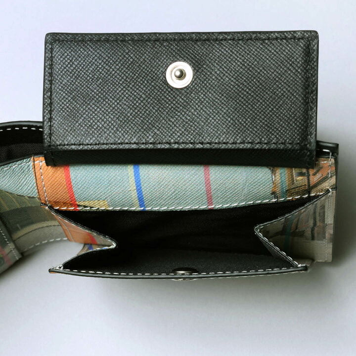 Paul Smith ポール・スミス M1A4833 二折財布小銭入付き BLACK  