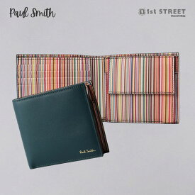 ポールスミス PAUL SMITH 2つ折財布 ブルー 財布 人気 バイカラー 人気 使いやすい ブランド プレゼント M1A4833 BMULTI 45 BLUES メンズ