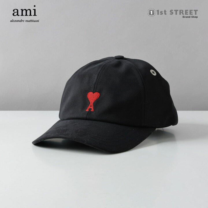 楽天市場】アミ パリス AMI PARIS キャップ ブラック アミ 帽子 