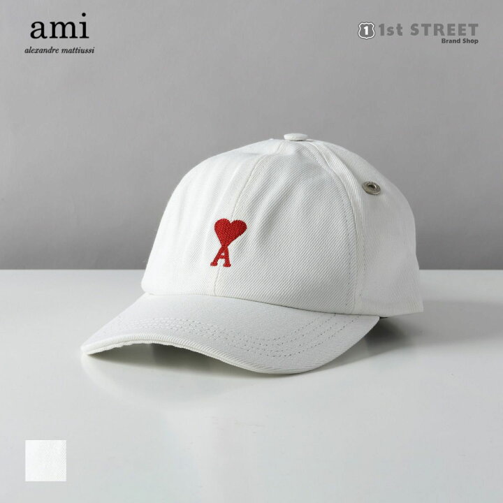 楽天市場】アミ パリス AMI PARIS キャップ アイボリー アミ 帽子 