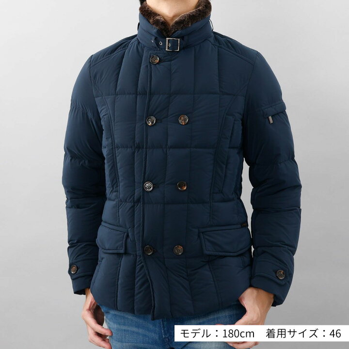 楽天市場】ムーレー MOORER ダウン メンズ ダークブルー BLU シーロ  