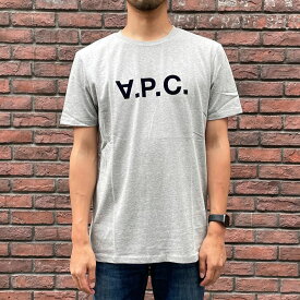 アーペーセー A.P.C. Tシャツ 半袖 ロゴ クルーネック T-SHIRT VPC COLOR H T-SHIRT VPC COLOR H ライトグレー HEATHERED LIGHT GREY メンズ H26943 COEZB PLB