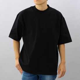 バレンシアガ BALENCIAGA Tシャツ ブラック MEDIUM FIT T-SHIRT ティーシャツ アパレル シンプル ロゴ おしゃれ 612966 TMVG7 メンズ