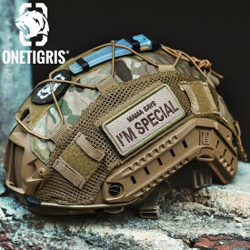 OneTigris サバゲー ヘルメットカバー MC タクティカルヘルメット 保護用 メッシュ仕様 米軍 サバイバルゲーム サバゲー 装備 タクティカル ミリタリー メンズ レディース Fast PJ タイプに ヘッドウェア サバゲー ヘルメット fast