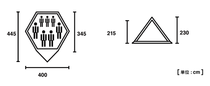 楽天市場】ロゴス Tradcanvas VポールTepee400-BB 71805573 : ma.mart