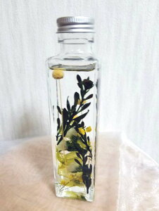 【送料無料】【専用クリアケース入り】インテリア 開店祝い 結婚祝い 誕生日 就職祝い 退職祝い 母の日 敬老の日 ミニボトル おしゃれ 当店オリジナル商品 ハーバリウム(完