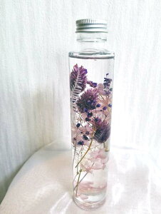 【送料無料】【専用クリアケース入り】インテリア 結婚祝い 誕生日 母の日 敬老の日 就職祝い 退職祝い 開店祝い おしゃれ 当店オリジナル商品 ハーバリウム(完成品)パープ