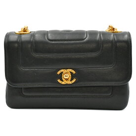 CHANEL（シャネル） マドモアゼル ブラック ラムスキン GD金具 チェーンショルダーバッグ 【中古】【程度ABランク】