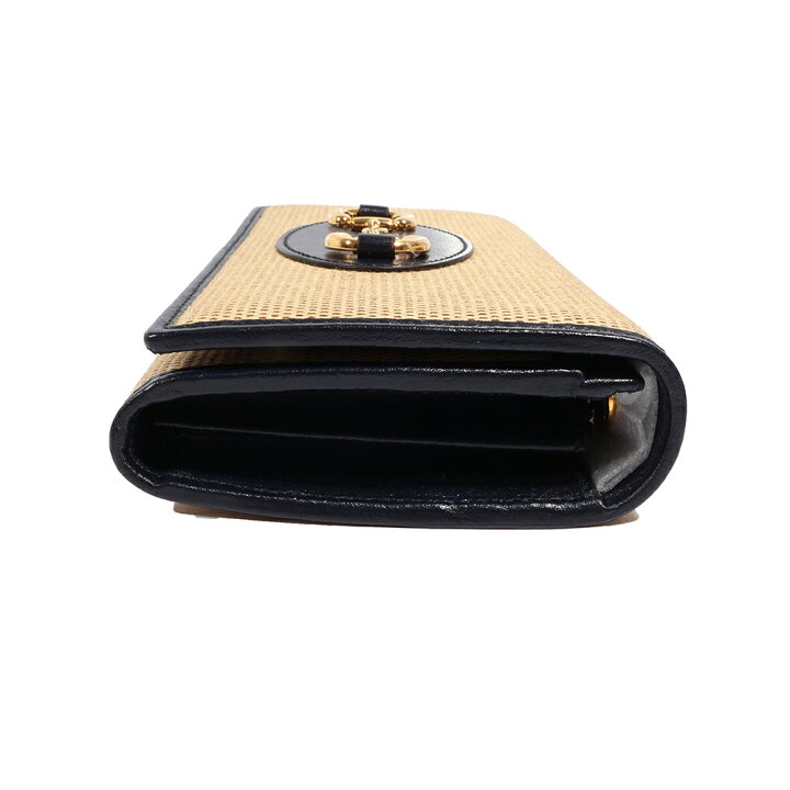 楽天市場】【未使用品】 GUCCI（グッチ）ホースビット 二つ折り長財布 