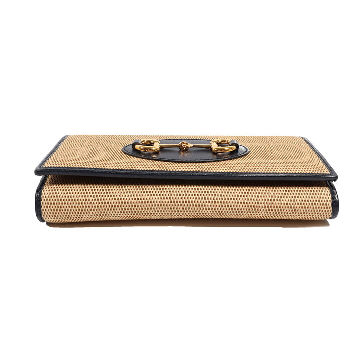楽天市場】【未使用品】 GUCCI（グッチ）ホースビット 二つ折り長財布 