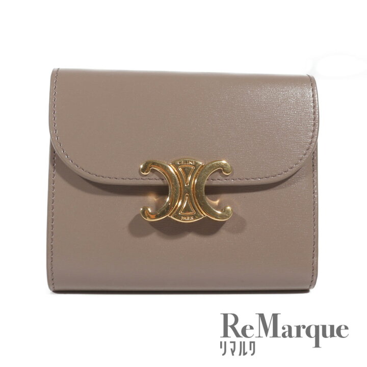 楽天市場】CELINE（セリーヌ）トリオンフ スモール フラップウォレット  