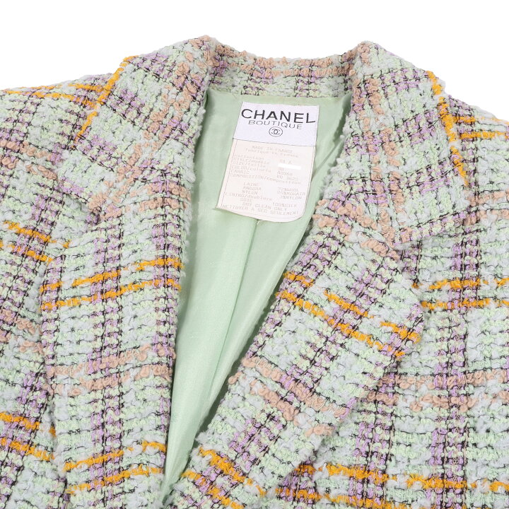 楽天市場】CHANEL（シャネル）ココマーク ジャケット グリーン マルチ 