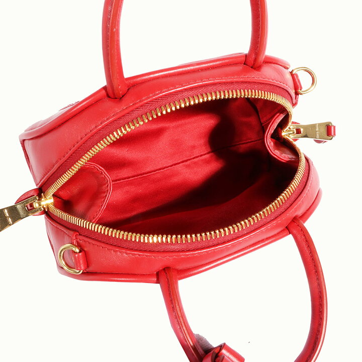 楽天市場】miumiu（ミュウミュウ）ロゴトップハンドルバッグ レッド 