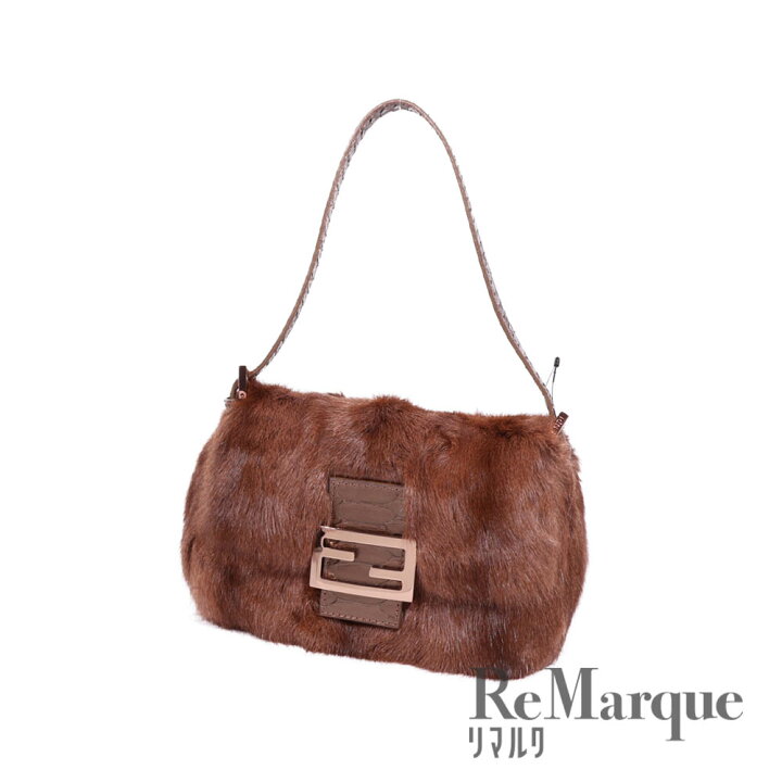 楽天市場】FENDI（フェンディ）マンマバケット ミニ ブラウン ラビット  