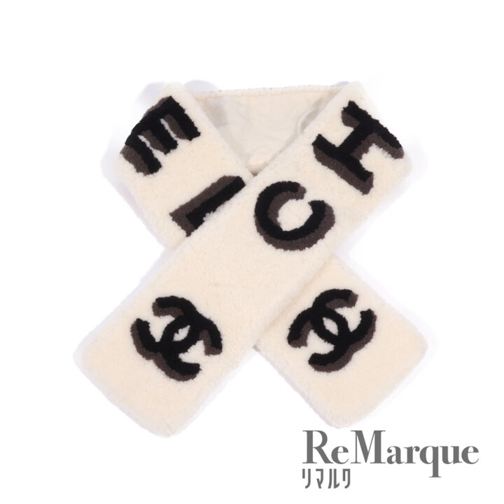 楽天市場】CHANEL（シャネル）ココマーク マフラー ムートン カシミヤ 