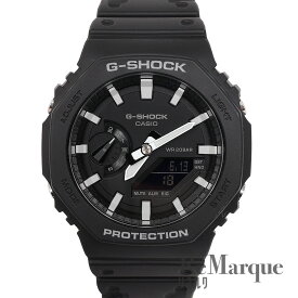 CASIO（カシオ） Gショック GA-2100-1AJF 黒×白文字盤 カーボン QZ クオーツ メンズ 腕時計【中古】【程度Sランク】