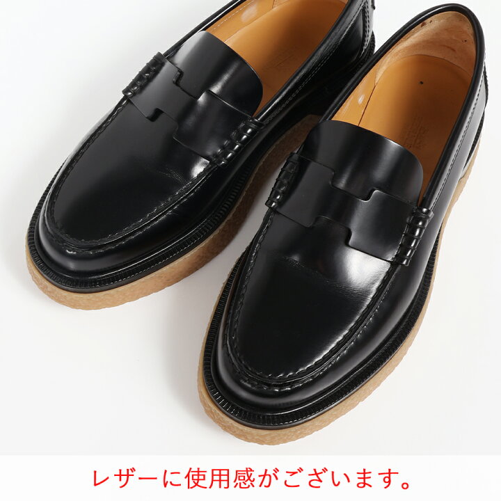 楽天市場】HERMES（エルメス）モカシン ダブリン ローファー ブラック 