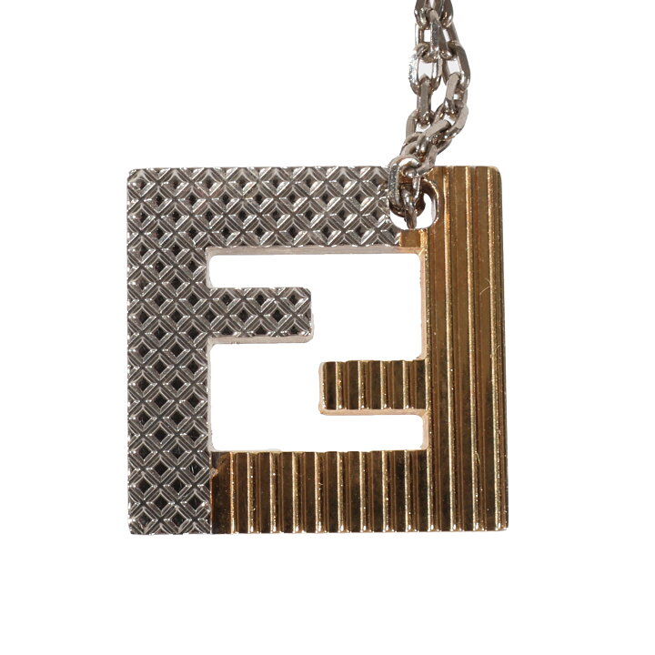 楽天市場】FENDI（フェンディ）ロゴ ネックレス メタル シルバー 