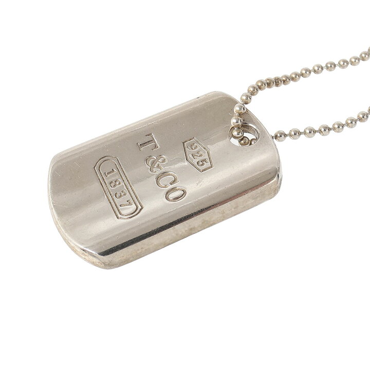 楽天市場】TIFFANY&Co（ティファニー）ドッグタグ 1837 ネックレス 