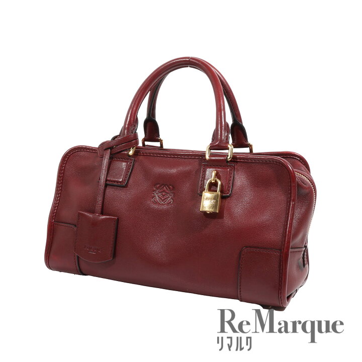 楽天市場】LOEWE（ロエベ）アマソナ28 ボルドー レッド レザー  