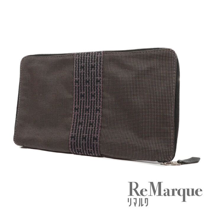 楽天市場】HERMES（エルメス）エールラインパース グレー キャンバス  