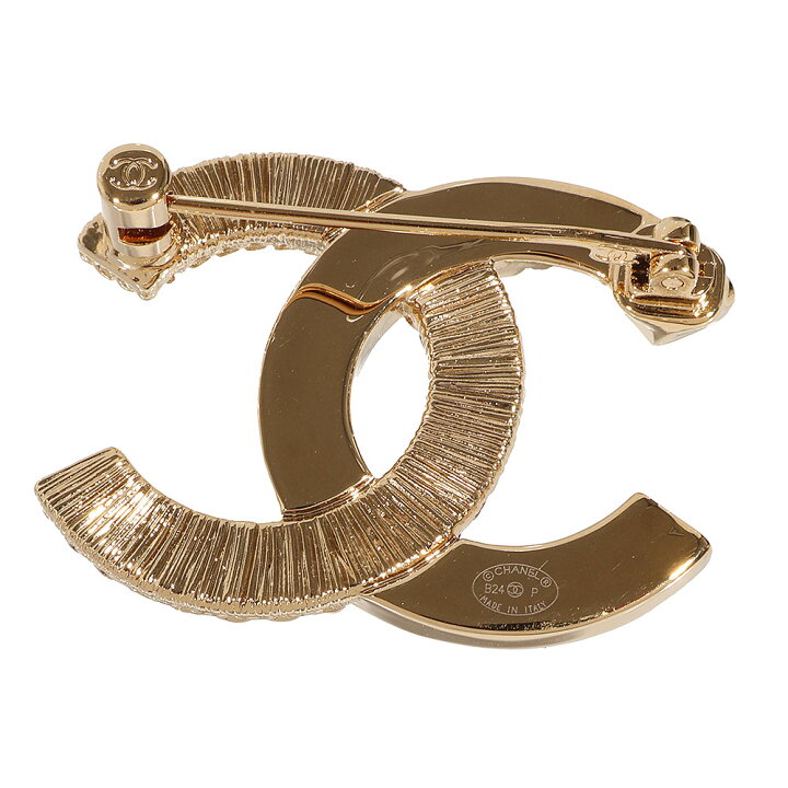 楽天市場】CHANEL(シャネル) ココマーク ブローチ ゴールド×ブラック  