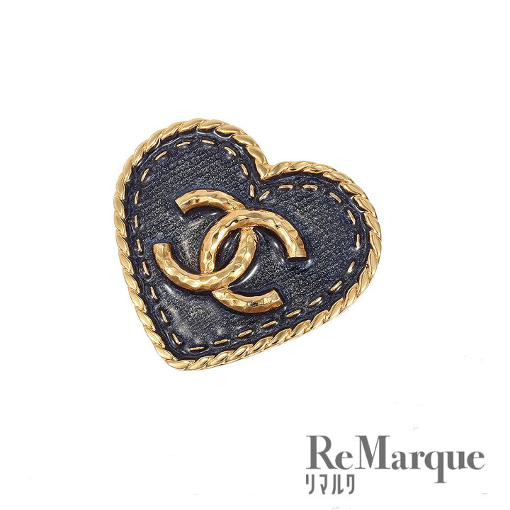 楽天市場】CHANEL(シャネル) ココマーク ハート デニム ブローチ  