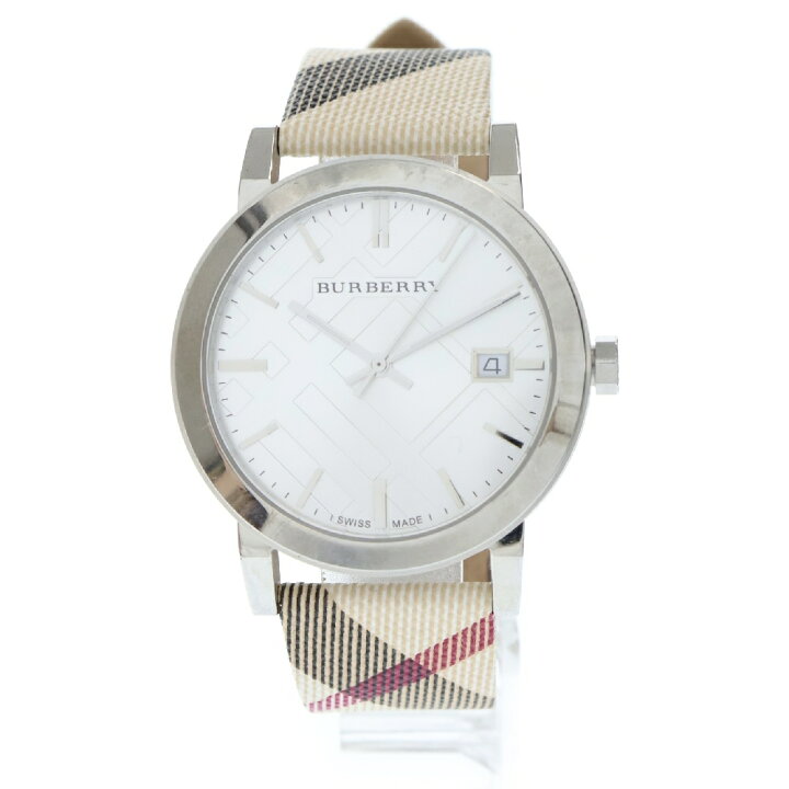楽天市場】BURBERRY(バーバリー) ヘリテージ BU9022 ラウンド シルバー 