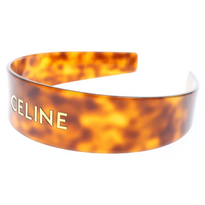楽天市場】CELINE(セリーヌ) カチューシャ ブラウン べっ甲柄 ヘア 