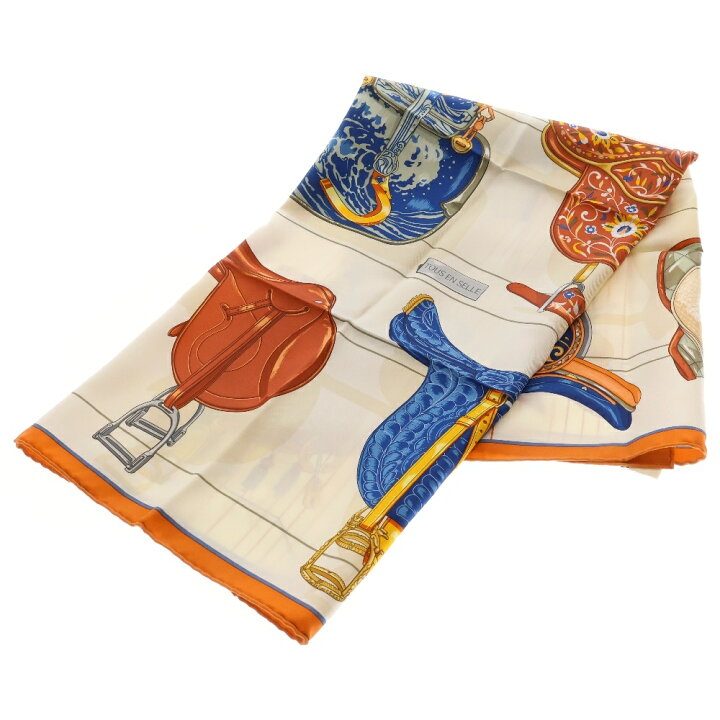 楽天市場】HERMES(エルメス) カレ90 TOUS EN SELLE すべては鞍の中に 
