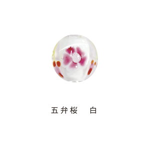 cotoiroとんぼ玉五弁桜白