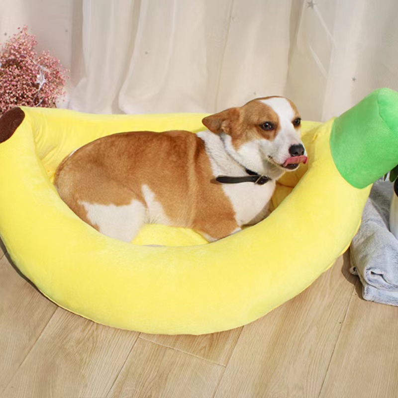 適用ペット10kg以内ペットベッド バナナ型ベッド バナナ 犬ベッド ペットベッド 猫用ベッド 犬用ベッド バナナベット バナナベット犬  バナナベット猫 送料無料 パール東京