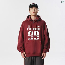 メンズ ファッション 韓国ファッション オシャレ 韓国 Matteo アメリカン 厚手 フード付き スウェットシャツ メンズ 春秋 カップル 着用 トップス