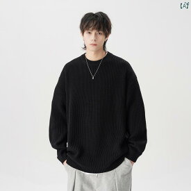 メンズ ファッション 韓国ファッション オシャレ 韓国 マテオ クルー ネック セーター メンズ 秋冬 無地 カジュアル