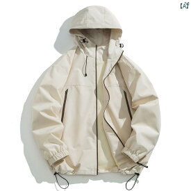 メンズ ファッション 韓国ファッション オシャレ 韓国 マット ジャケット メンズ 春秋 アメリカ ファッション レトロ フード付き アウトドア スポーツ レジャー