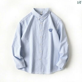 メンズ　男性　メンズファッション　オシャレ　カジュアル 尾 品 日 シンプル コットン 刺繍 ストライプ 長袖 シャツ 秋 0661