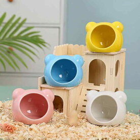 ハムスター寝床 陶器製 猫型 かわいい 隠れ家 冷却機能 通年使用 ホワイト ピンク イエロー ブルー クリームカラー 小型 大型 チーズ型 巣箱 ペットハウス