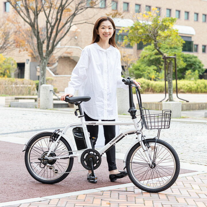 【6日~9日全品ポイント2倍 買い回りでポイント合計最大31倍】 電動自転車 自転車 20インチ 小径車 ミニベロ シマノ製 6段変速 |電動アシスト自転車 コンパクト シティサイクル デリバリー配送 カゴ付き 入学 就職 ギフト 【DASK206】 21テクノロジー 自転車 折畳み自転車 折畳 ミニベロ 20インチ シマノ製6段変速 シマノ コンパクト メンズ レディース LEDオートライト 送料無料