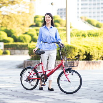 2019年新型自転車小径車ミニベロ20インチ本体通勤通学シティーサイクル新生活【SK206-2019】【本】