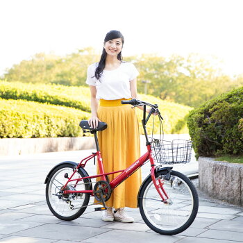 2019年新型自転車小径車ミニベロ20インチ本体通勤通学シティーサイクル新生活【SK206-2019】